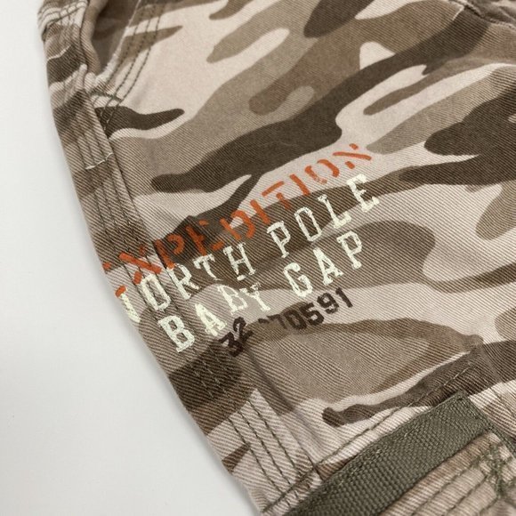 Gap Infant Beige Camo Denim Pants 6-12 Months - Picture 4 of 5